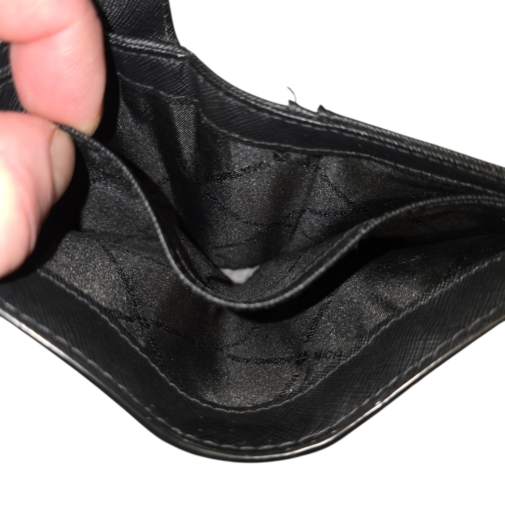 Michael Kors Black Leather Card Holder - Picture 8 of 8
